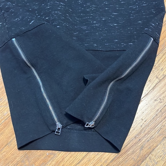 Wilfred Black Heathered Campagne Contrast Zippered Pencil Skirt - Picture 5 of 7